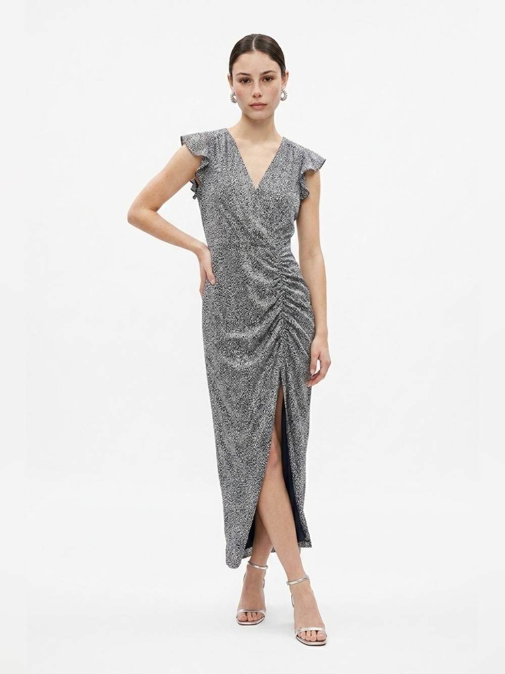 Banana Republic ruched maxi dress